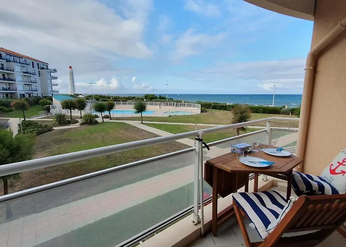 Grand Bleu - Joli Vue Ocean & Cote Sauvage - Piscine 公寓 莱萨布勒-多洛讷